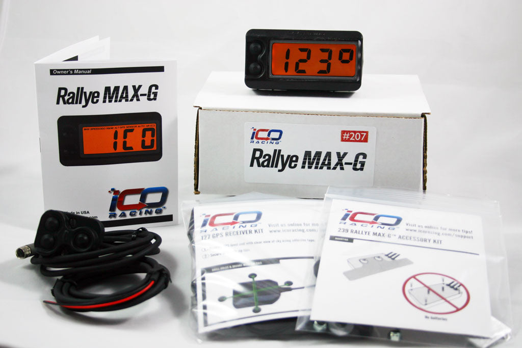 Rallye MAX-G™ GPS Satellite Tripmeter – ICO Racing